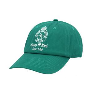 스포티앤리치 AC040621304GR03 ALPINE 크라운 테니스 (Crown Tennis) 로고 자수 볼캡