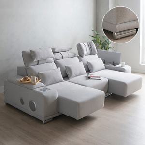 루엔 4인 모션쇼파 전동 슬라이드 확장형 리클라이너 고급형 (바퀴없는 좌방석확장 제로월) 무료배송혜택가