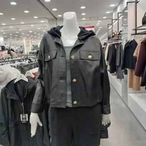 [샤트렌]탈부착 가능한 니트후드양가죽자켓HCDWLT601