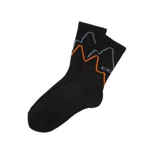 아이더양말 JQS DUA25S04Z1 마운틴 그래픽 쿨맥스 크루삭스 (Black)