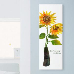 아트박스/꾸밈 iy400-해바라기_노프레임벽시계_