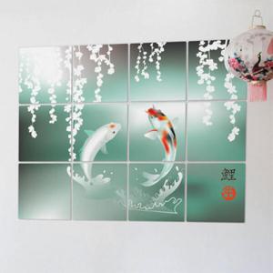 아트박스/꾸밈 pp421-멀티액자_돈이들어오는풍수잉어