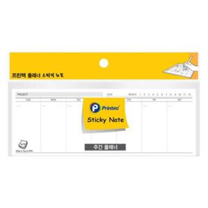 플래너 스티키노트 주간 PL204W (204x74.5mm 45매)