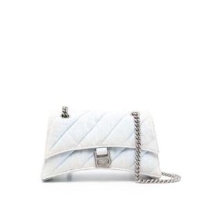 25 FW 발렌시아가 크러쉬 데님 숄더 백 7163512AAEJ TP432386833