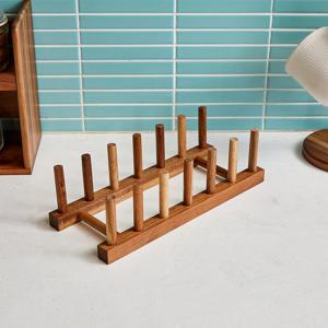 [모던하우스] 아카시아 딥우드 6칸 접시꽂이