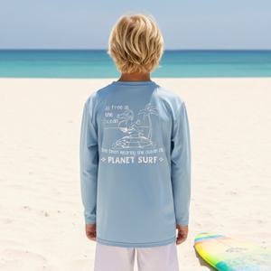 플래닛서프 아동 루즈핏 래쉬가드 PS008BUBT