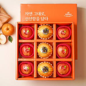 [보자기동봉] 고급 혼합11호 4kg(사과6+배3) 과일 선물세트