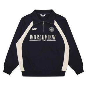 에꼴리에 세이브존03 블록 코어 반집업 카라티셔츠 24C3705-NY