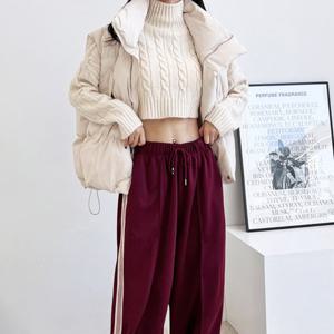 [리빌모아]여자 오버핏 하이넥 경량 패딩 조끼 DJW-VEP-SKYISH32