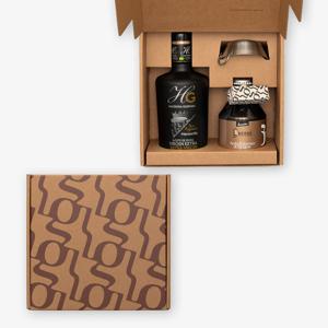 유기농 지중해 선물세트 8호 (하시엔다구즈만 올리브오일 + 구에르조니 발사믹)