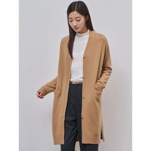 [빈폴레이디스] 캐시미어 혼방 롱 카디건  카멜 (BF4X5AC03B)