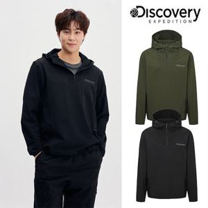 디스커버리 25SS 이월/할인/남성/세미오버핏/우븐 후드티셔츠 DMHD21051