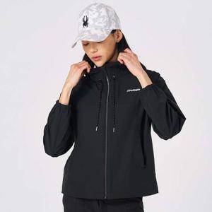 [스파이더] 여성 프로웹 경량 바람막이 자켓 SPKPCNJK351WBLK