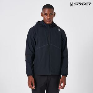 [스파이더] 공용 트레이닝 후드 바람막이 자켓 SPKPCNJK202UBLK