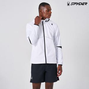[스파이더] 공용 트레이닝 후드 바람막이 자켓 SPKPCNJK202UWHT