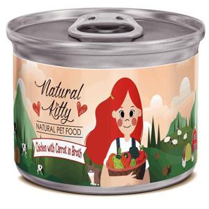 (3개)내추럴 캔 치킨과 당근수프 80g 애견간식