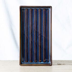 이천도자기 미요트 라인 줄무늬 직사각 접시 소 25cm 직사각접시 사각접시 네모접시 접시 도자기그릇 도자