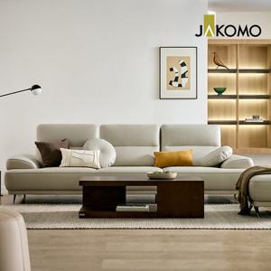 [자코모]소네트 스윙 4인 피아나 이태리 통가죽 소파+스툴+쿠션2개