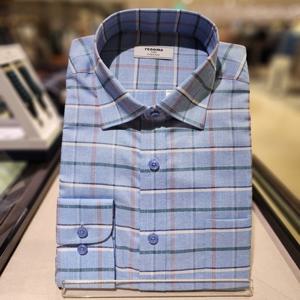 [레노마] 카치온 체크 일반핏 긴소매 RNSSG0035BU