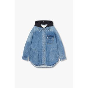 지컷 (7215255208) 디태처블 후디드 데님 셔츠