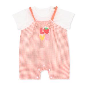 [오가닉맘]환타하트체크반소오버올세트-MJMLQE03