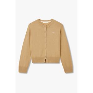 지컷 (7255350105) 스몰 레터링 니트 가디건