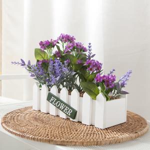 조화 화분 펜타스믹스 울타리 Aset 22cm 2컬러 인테리어 꽃 테이블 로비 장식 소품