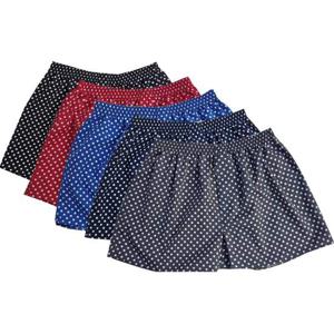 마마로 국산 남성 땡땡이 면스판 사각 트렁크팬티 5매입