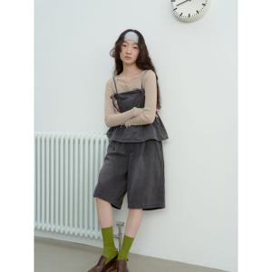 (355825LP84) [에잇세컨즈] 밴딩 버뮤다 데님  애쉬