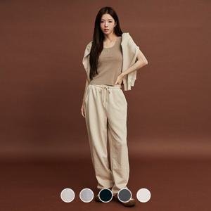 [지오다노]여성 봄 에센셜 밴딩 트레이닝 테리 조거 팬츠 415520