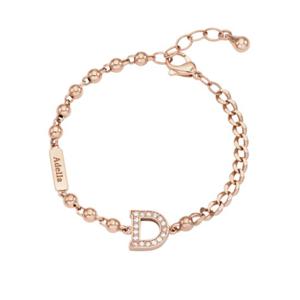 미니골드 14k [DIA랩1.5][아델라]D버블링크팔찌 BJKS4003L