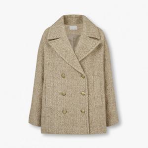 보브  (7124416501) 멜란지 부클 더블 하프 코트