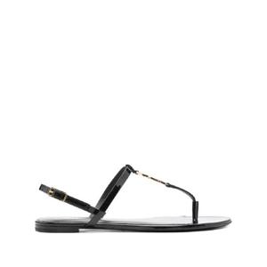 생로랑 생 로랑 카산드라 로고 장식 샌들 659817B8IKK1000