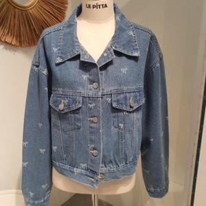 르피타 HC06 리본 나염 청자켓(블루) L244UDOA53