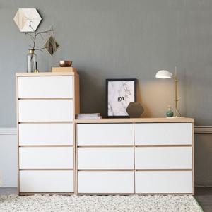 마리메종 글로시 서랍장 세트(600 5단+1200 3단)_착불