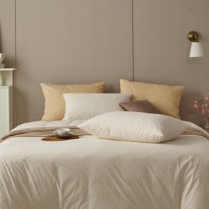 [나이스필]하울 호주산양모100 워싱고밀도면 무봉재 차렵베개세트S