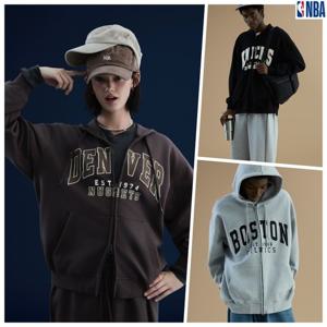 [NBA]N235JT020P GR 남여공용 엔비에이 후드 집업 점퍼 오버핏 루즈 간절기 추리닝