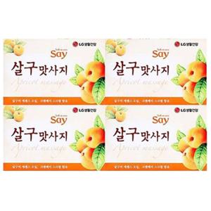 [엘지생활건강][세이] 살구맛사지 비누 100gx4개입