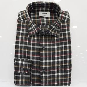 [레노마셔츠]일반핏/체크/기모 긴소매 겨울 셔츠 RNWSG0938 DG_U