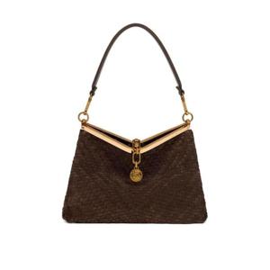 25 FW 에트로 미디엄 벨라 스웨이드 숄더 백 WP1B0002AE273 TP443595650