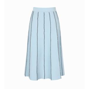 [JJ JIGOTT][JJ지고트]밴딩 스캘럽 배색 니트 스커트 GN9P1SK90_