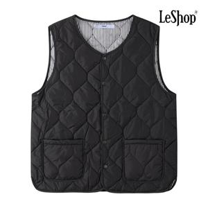 르샵  스트라이프 리버시블 경량 패딩 베스트 (BPAVT011A)