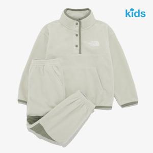 노스페이스 키즈 NT7TR58U 카키 파인콘 플리스 상하세트