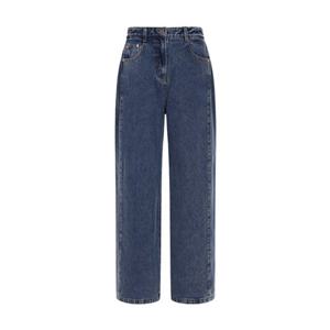 [올리브데올리브] OJ5WLA49 옆 턱포인트 기모 와이드 데님팬츠