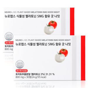뉴로랩스 식물성 멜라토닌 5MG 함유 굿 나잇 60정