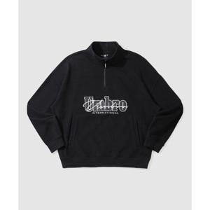 엄브로 기모 레터링 하프집업 맨투맨 공용 BB UP421CFSN4 BLK0 GRP1