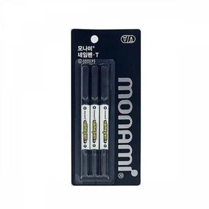트윈 - 모나미 흑색 네임펜T 3본세트