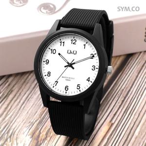 큐앤큐 VS12J-001Y 저소음 공무원 시험 간호사 학생 남녀공용 우레탄 시계 d