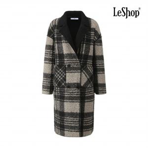 [르샵] 리버시블 더블 카라 체크 부클 롱 코트 (BPCCT001A)