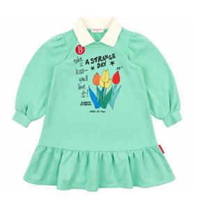 [베베드피노]튤립 퍼프 카라 저지 원피스 BP51OD472